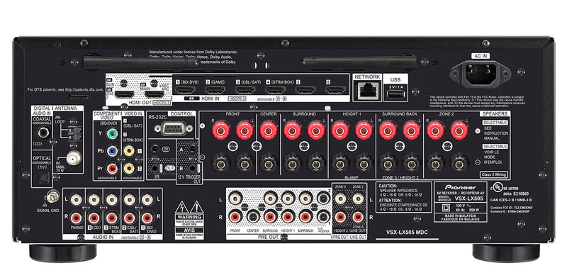 Pioneer Elite VSX-LX505 9.2-Channel Network AV Receiver with Dirac LIVE