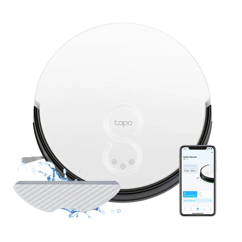 TP-Link Tapo RV10 Robot Vacuum and Mop, Gyroscope, 2600 mAh, 300 ml