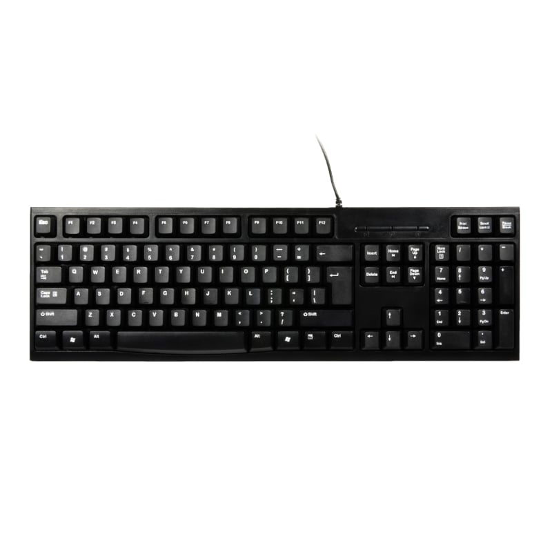 Port Connect Office Budegt Wired Keyboard-Black