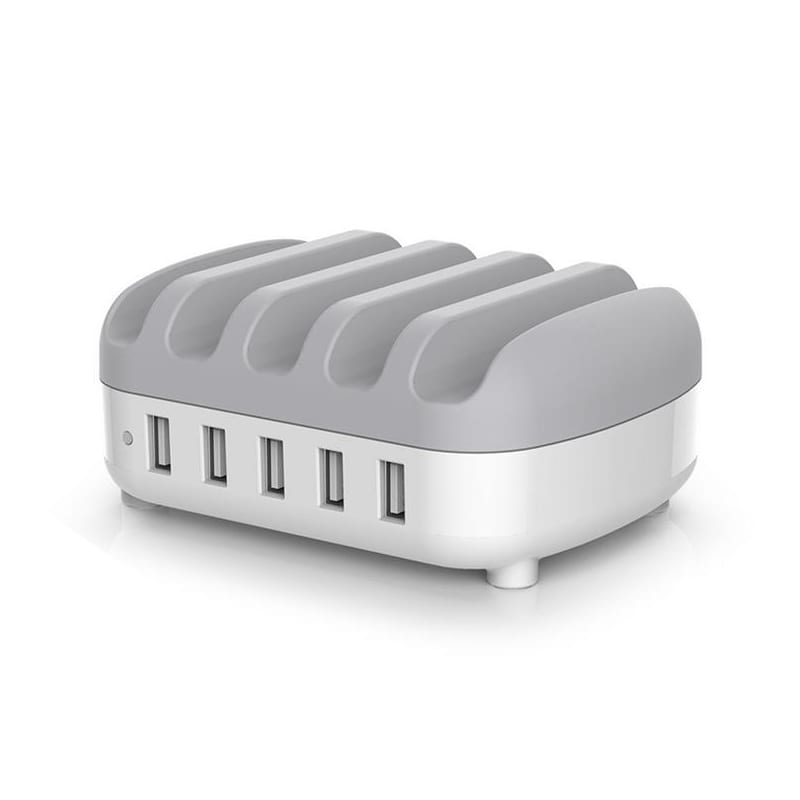 ORICO 5 Port Tablet/Smartphone USB Charging Station - White