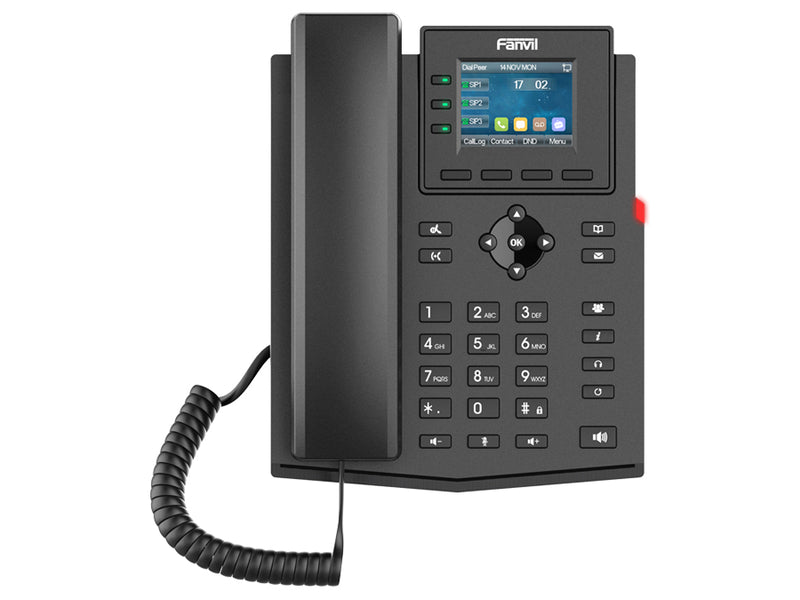 Fanvil 4SIP Colour Screen PoE WiFi VoIP Phone with PSU| X303W