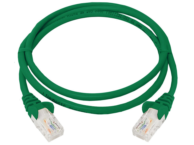 Linkbasic 1 Metre UTP Cat5e Flylead Green