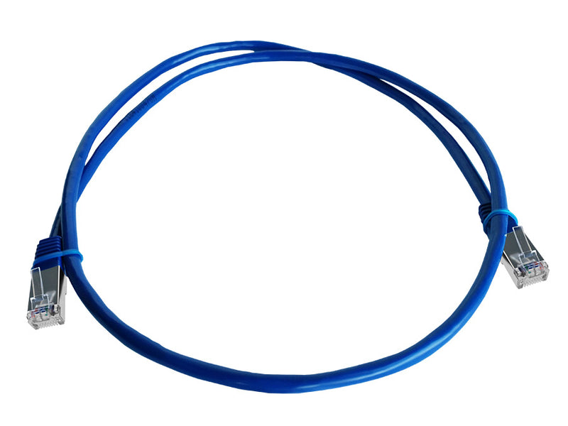 Linkbasic 1 Meter FTP Cat5e Flylead Blue