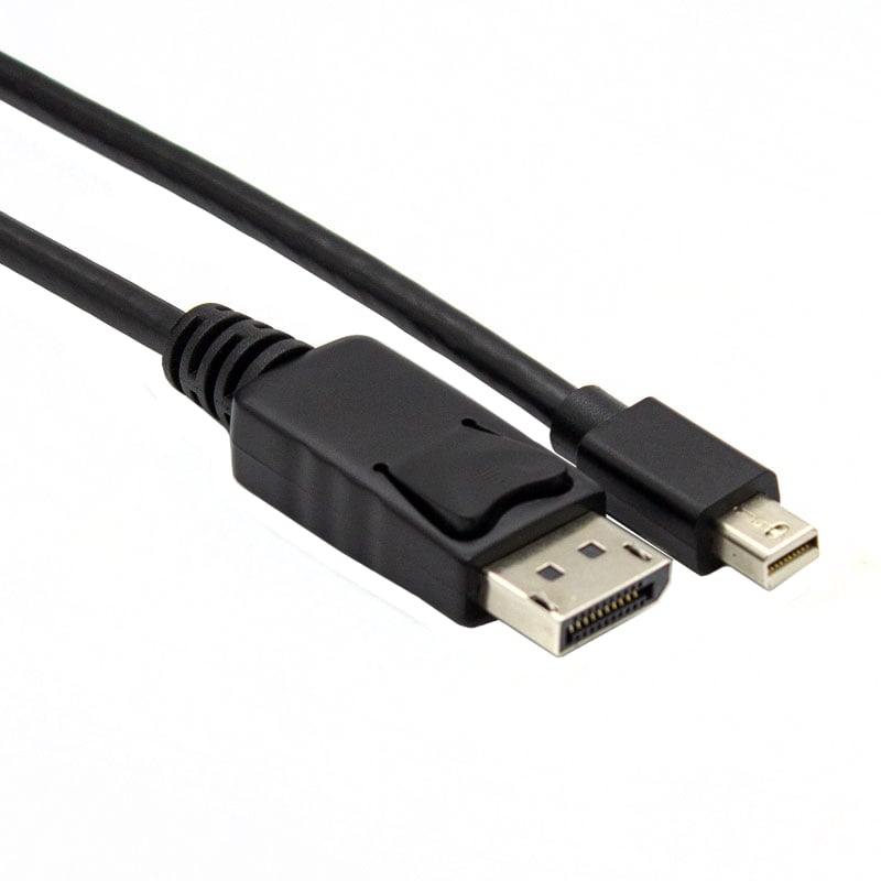 GIZZU Mini DP to DP 4k 30Hz|4k 60Hz 3m (Thunderbolt 2 compatible) Cable - Black