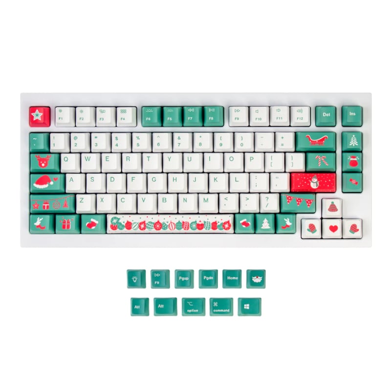 Keychron Dye-Sub PBT Full Keycap Set - Christmas Tree