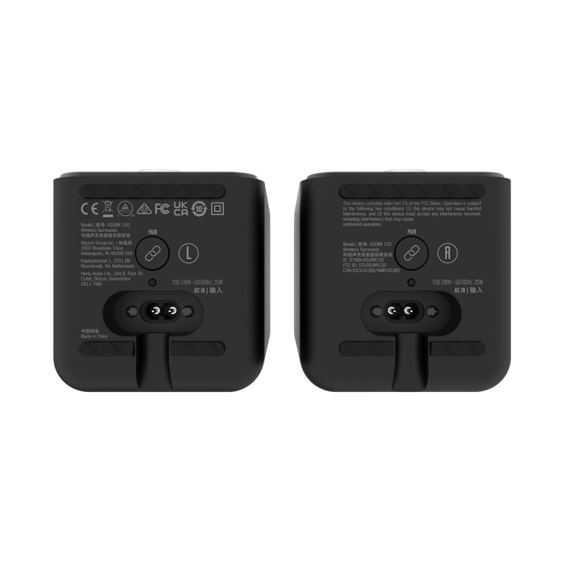 Klipsch Flexus XSURR 100 EUA Black Surrounds