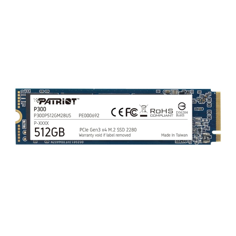 Patriot P300 512GB M.2 PCIe NVMe SSD