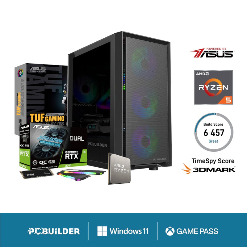 PCBuilder Ryzen 5 5600X SENTINEL Windows 11 Gaming PC