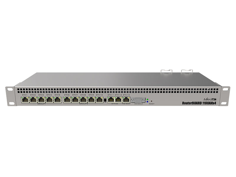 MikroTik 13 Port Gigabit 4 Core L6 Rack-Mount Router | RB1100x4