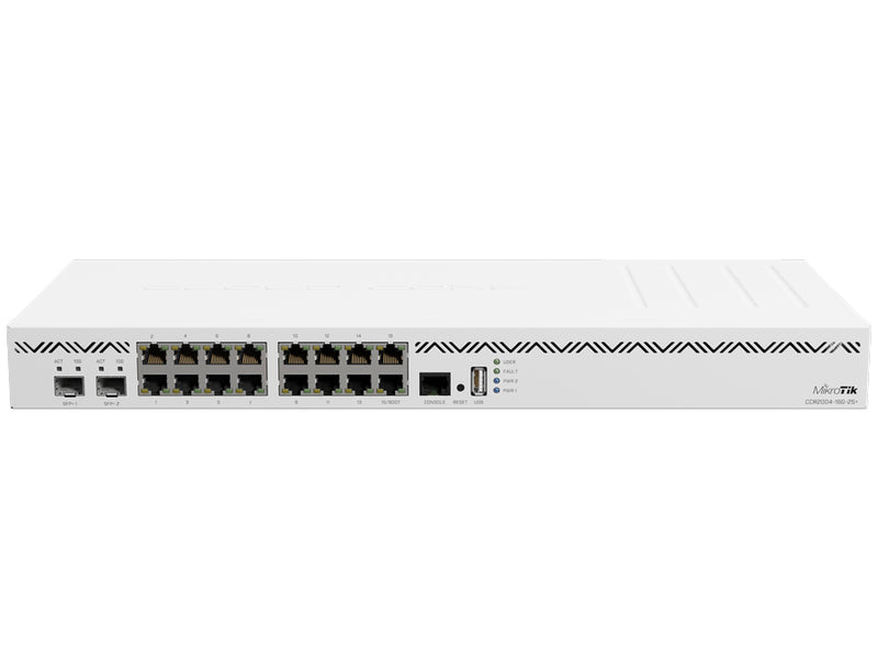 MikroTik Cloud Core 16 Port Gigabit 2SFP+ 4 Core Router | CCR2004-16G-2S+