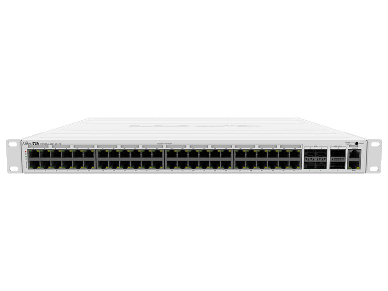 MikroTik Cloud Router Switch 48 Port PoE 700W 4SFP+ 2 QSFP+ | CRS354-48P-4S+2Q+RM