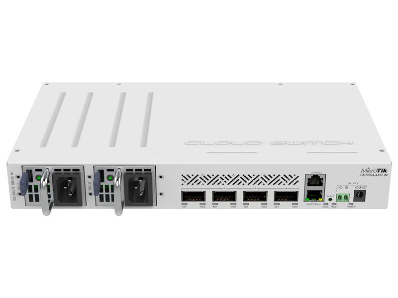 MikroTik Cloud Router Switch 4 Port QSFP28 | CRS504-4XQ-IN