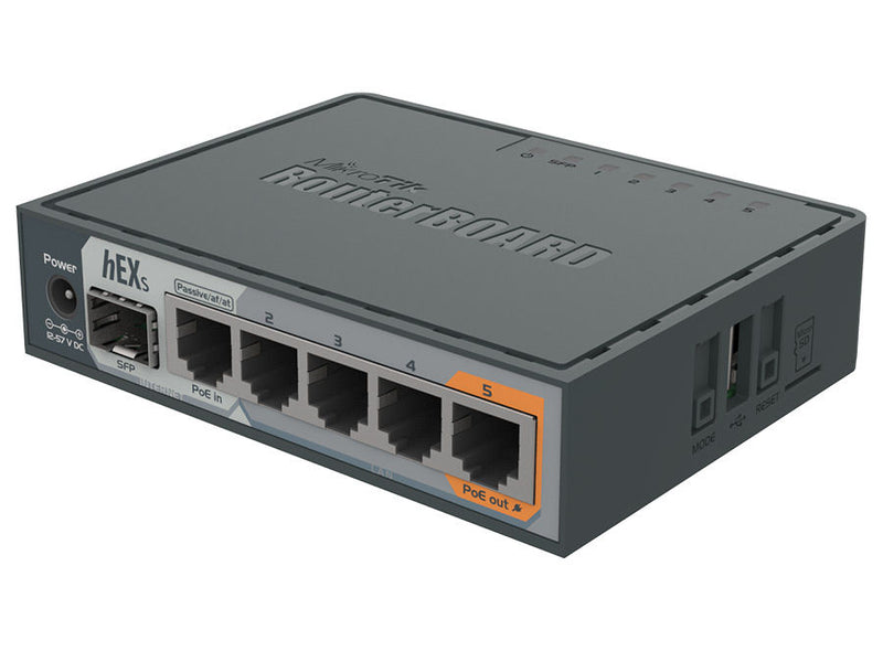 MikroTik hEX S 5 Port Gigabit 1SFP Desktop Router| RB760iGS