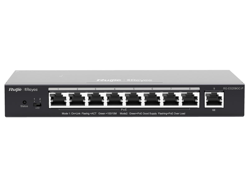 Reyee 9 Port Gigabit with 8 PoE 120W Managed Switch | RG-ES209GC-P