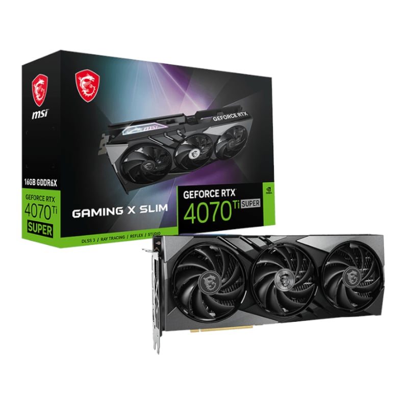 MSI Nvidia GeForce RTX 4070Ti Super Gaming X Slim 16GB Graphics Card