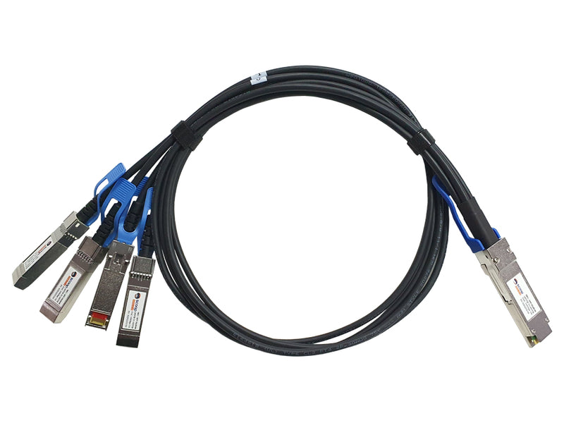 Linkbasic Breakout Cable 1M 1 QSFP28 to 4 SFP28 Uplink Cable
