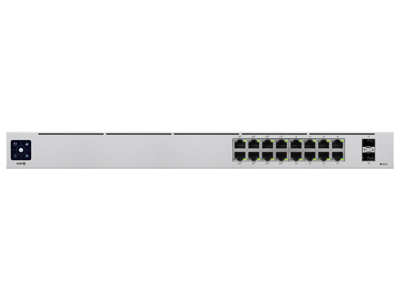 Ubiquiti UniFi Switch 16 Port Gigabit 8PoE 42W 2SFP | USW-16-POE