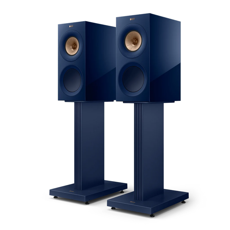 KEF R3 Meta with matching stands - Royal Blue - Demo Set