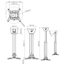 Vogels PPC 1555 dimensions