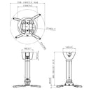 Vogels PPC 2540 dimensions