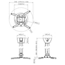Vogels PPC 2585 dimensions
