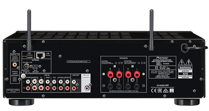 Pioneer SX-10AE – 2 Channel 100W Stereo Receiver - Bluetooth Connectivity