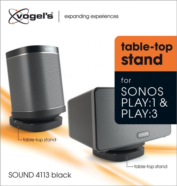 Vogels Sound 4113 Table-top Speaker Stand for Sonos One & Play:1, Play:3